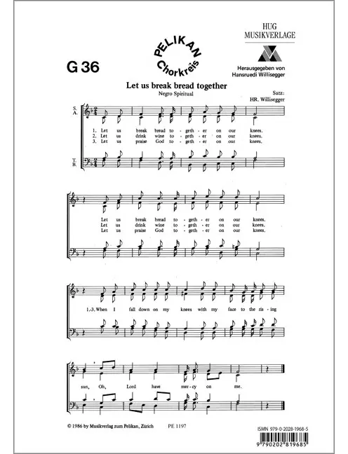 Let us break bread together